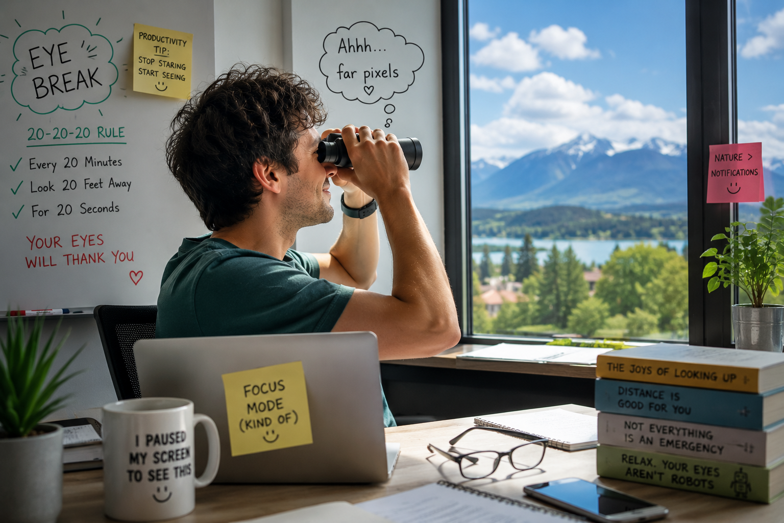 Why Looking Into the Distance Helps After Near Work